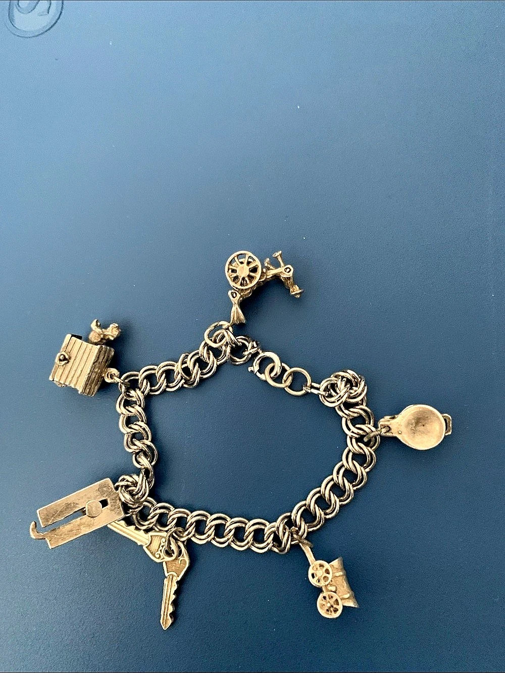 Sterling silver charm bracelet